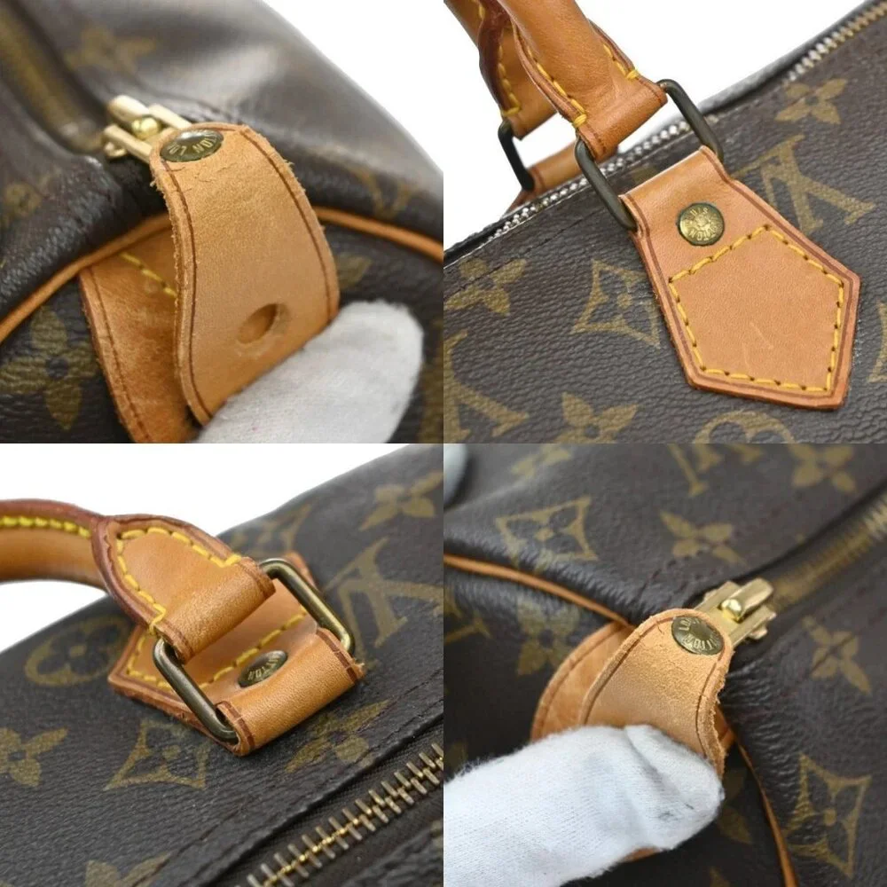 LOUIS VUITTON Speedy 40 Travel Hand Bag Monogram Leather Brown M41522 94EG109 - Picture 15 of 16